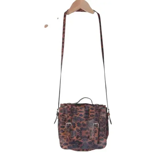 Animal Print Purse Womens Crossbody Top Handle Bag Adjustable Medium Easy Care - Picture 3 of 10